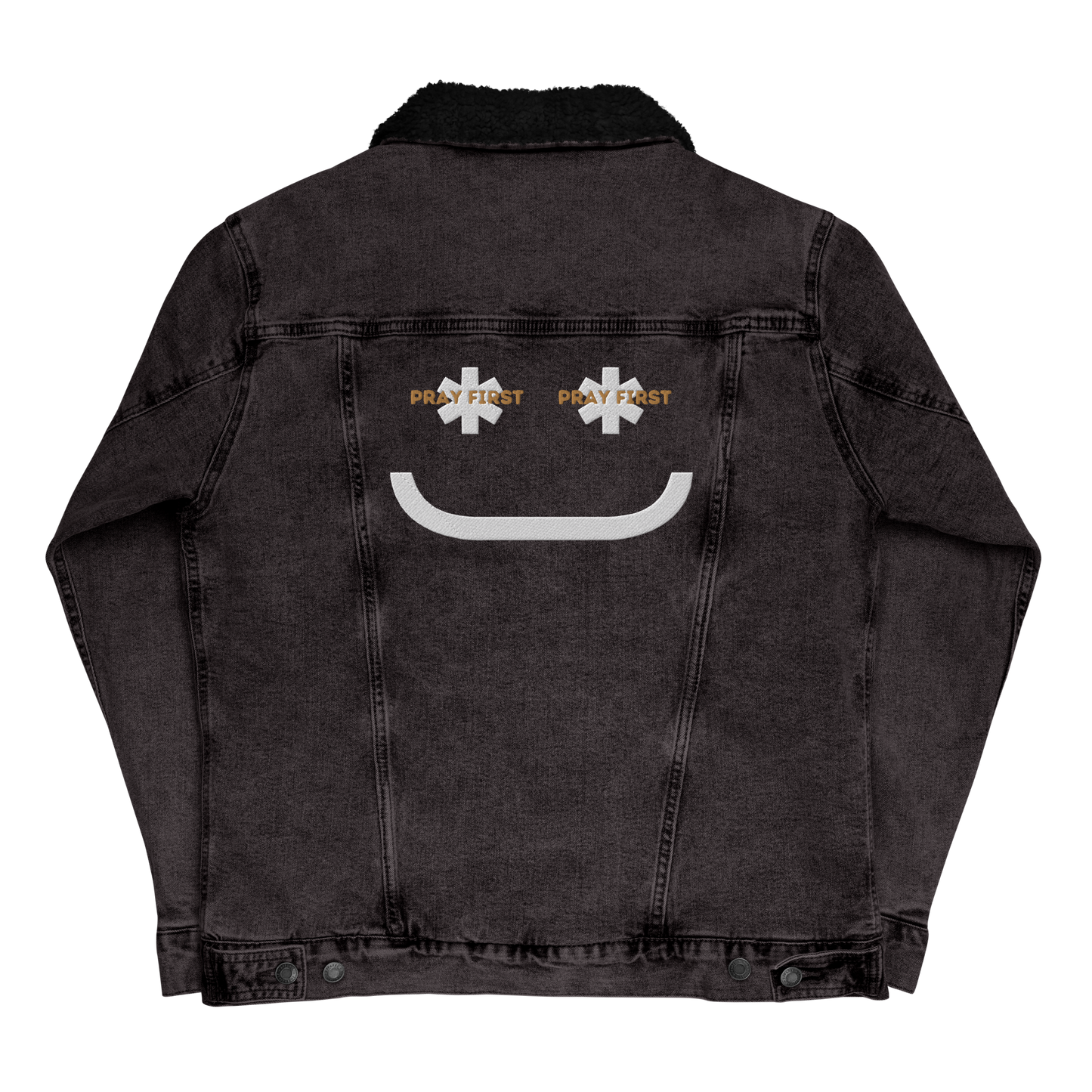 Prayer #33 - Denim sherpa jacket